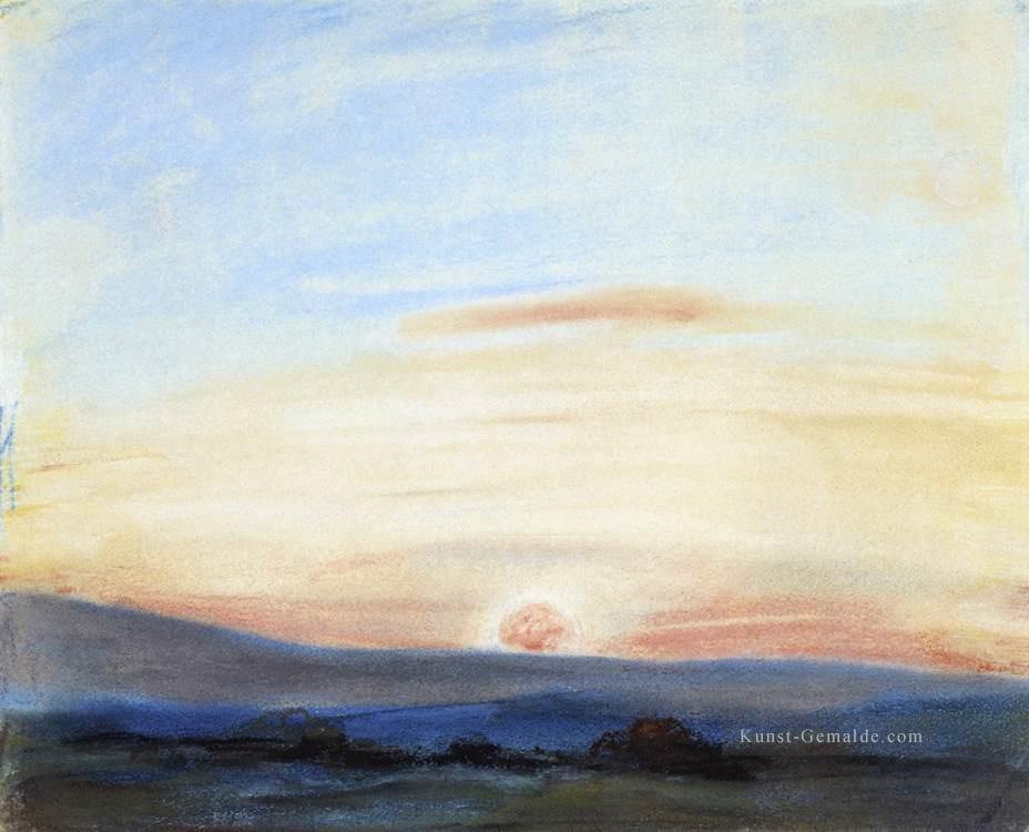 Study of Sky Setting Sun romantische Eugene Delacroix Ölgemälde